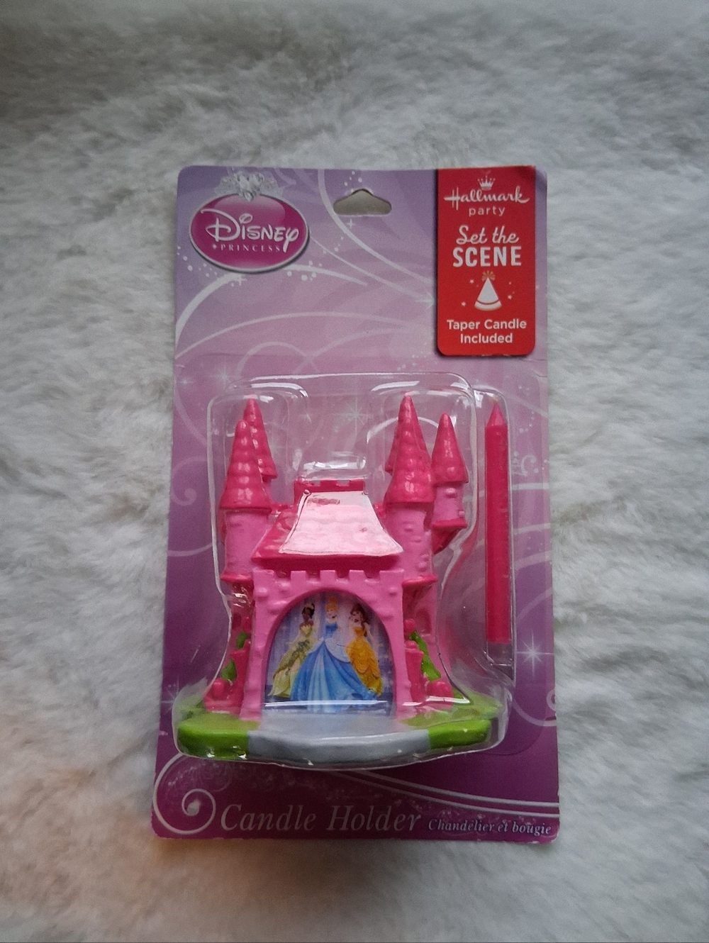 *NIP* Disney Princess x Hallmark 2-in-1 Castle Cake Topper/Candle Holder